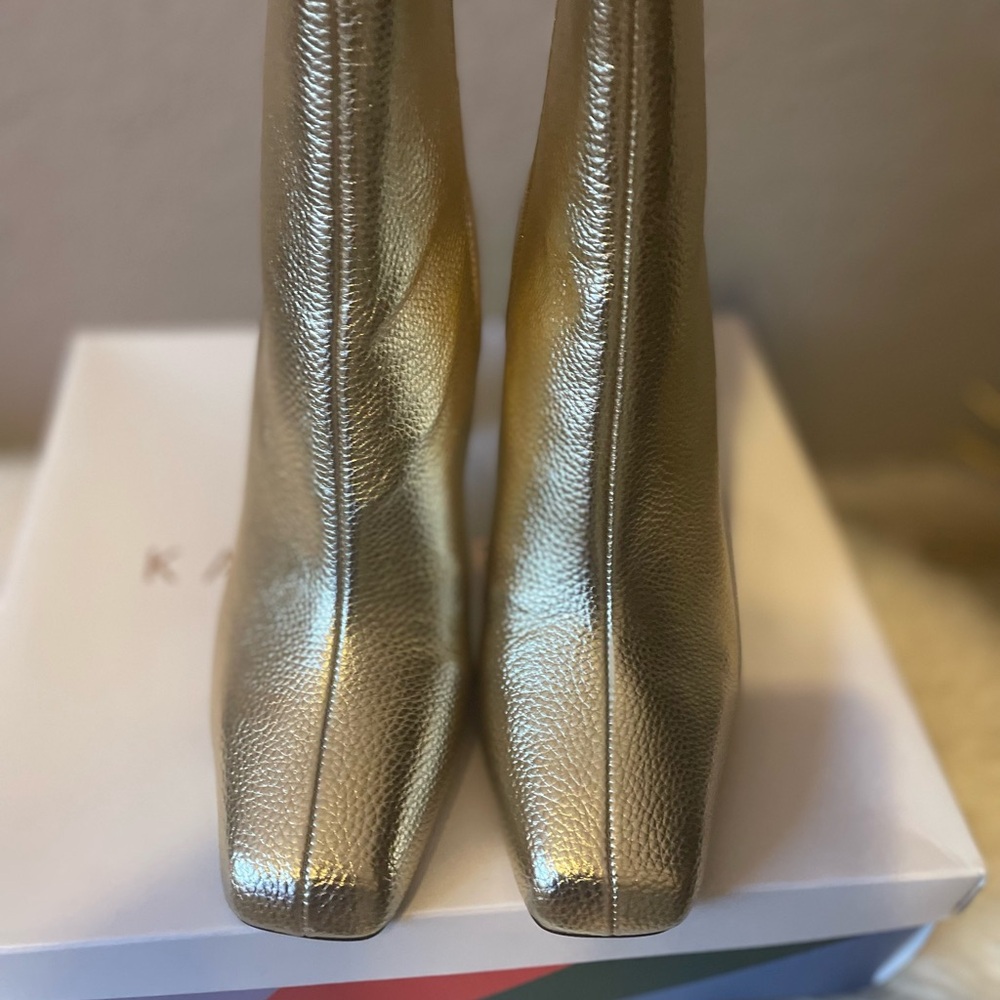 Katy Perry hollow heel bootie, GOLD. New in box, never worn. Size 8